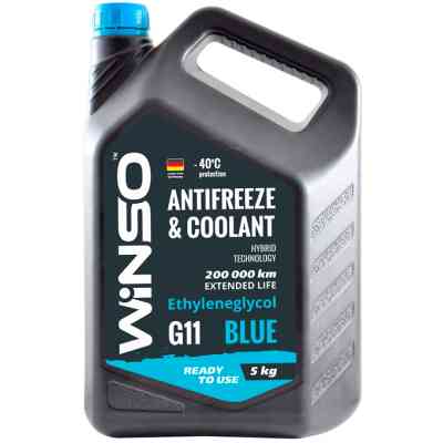 Антифриз WINSO WINSO BLUE G11 blue 5kg (880970) Винница