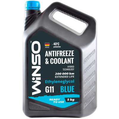 Антифриз WINSO WINSO BLUE G11 blue 5kg (880970) Винница - изображение 1