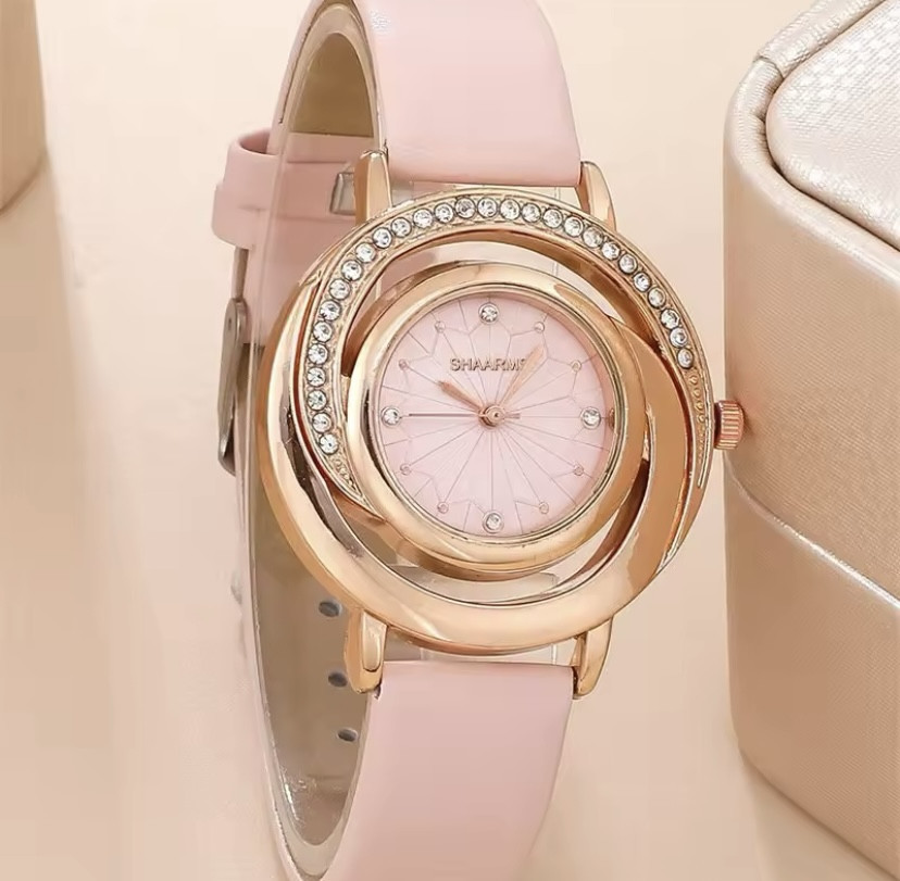 Подарочный набор для женщин наручные часы кольцо ожерелье и серьги в подарочной коробки золотой Киев - изображение 4