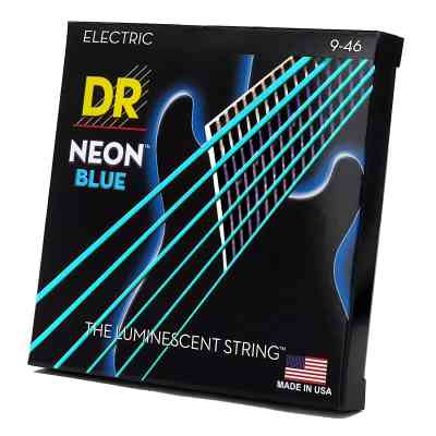 Струни для гітари DR Strings NEON Blue Electric - Light Heavy (09-46) (NBE-9/46) Вінниця