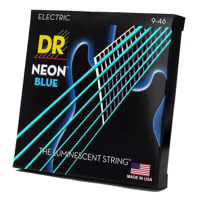 Струни для гітари DR Strings NEON Blue Electric - Light Heavy (09-46) (NBE-9/46) Вінниця - фото 2