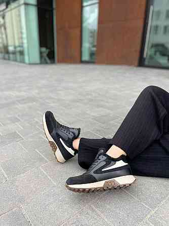 Ditas Кроссовки женские DITAS черные+кофе натуральная кожа+замша зима 38р.39р.40р.41р. (5292) Коломыя