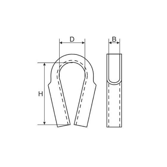 Коуш трубчастий AISI 304 6,0 мм Одеса