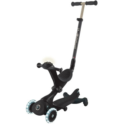 Самокат Globber Go Up Deluxe Lights 5 в 1 колеса з підсвіткою Чорний (646-720-2) Вінниця - фото 1