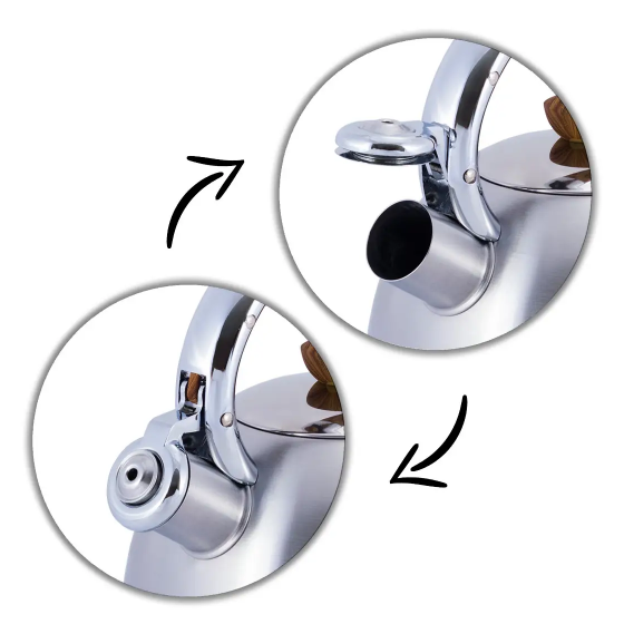 Чайник 2л зі свистком 0694N KAMILLE Житомир - фото 3