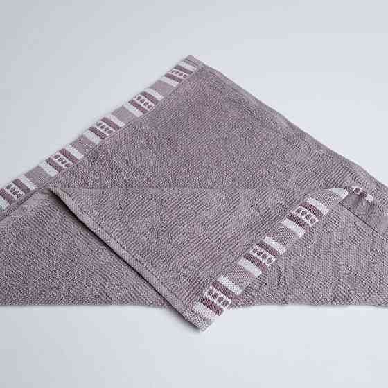 Полотенце кухонное махровое с орнаментом GM Textile 30х30см 400г/м2 (Пепельный) Сумы