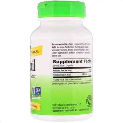 Травы Nature's Way Хвощ полевой, 440 мг, 100 вегетарианских капсул (NWY-14300) Винница