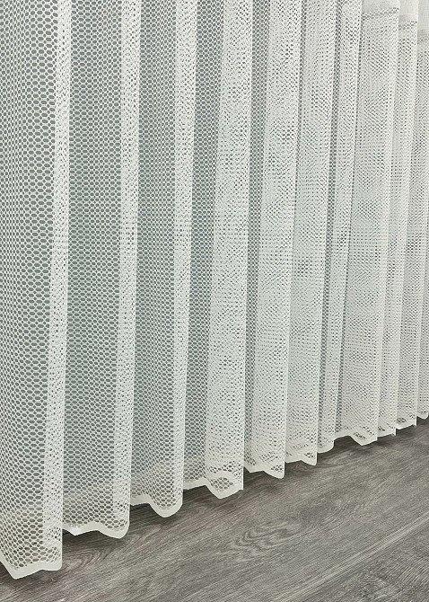 Тюль жакард колір молочний 1971т Київ - фото 6