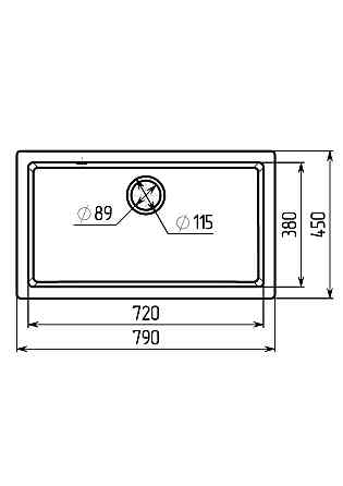 PLATINUM Гранітна мийка для кухні Platinum 7945 Paruana матова Чорна Київ