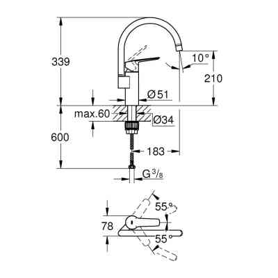 Змішувач Grohe QuickFix Start (304692430) Вінниця