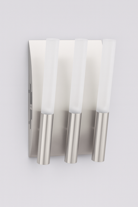 Настенный светильник Paulmann 3×20Вт дизайнерское бра с тремя галогенными лампами 12В с матовым стеклом металл Киев - изображение 1