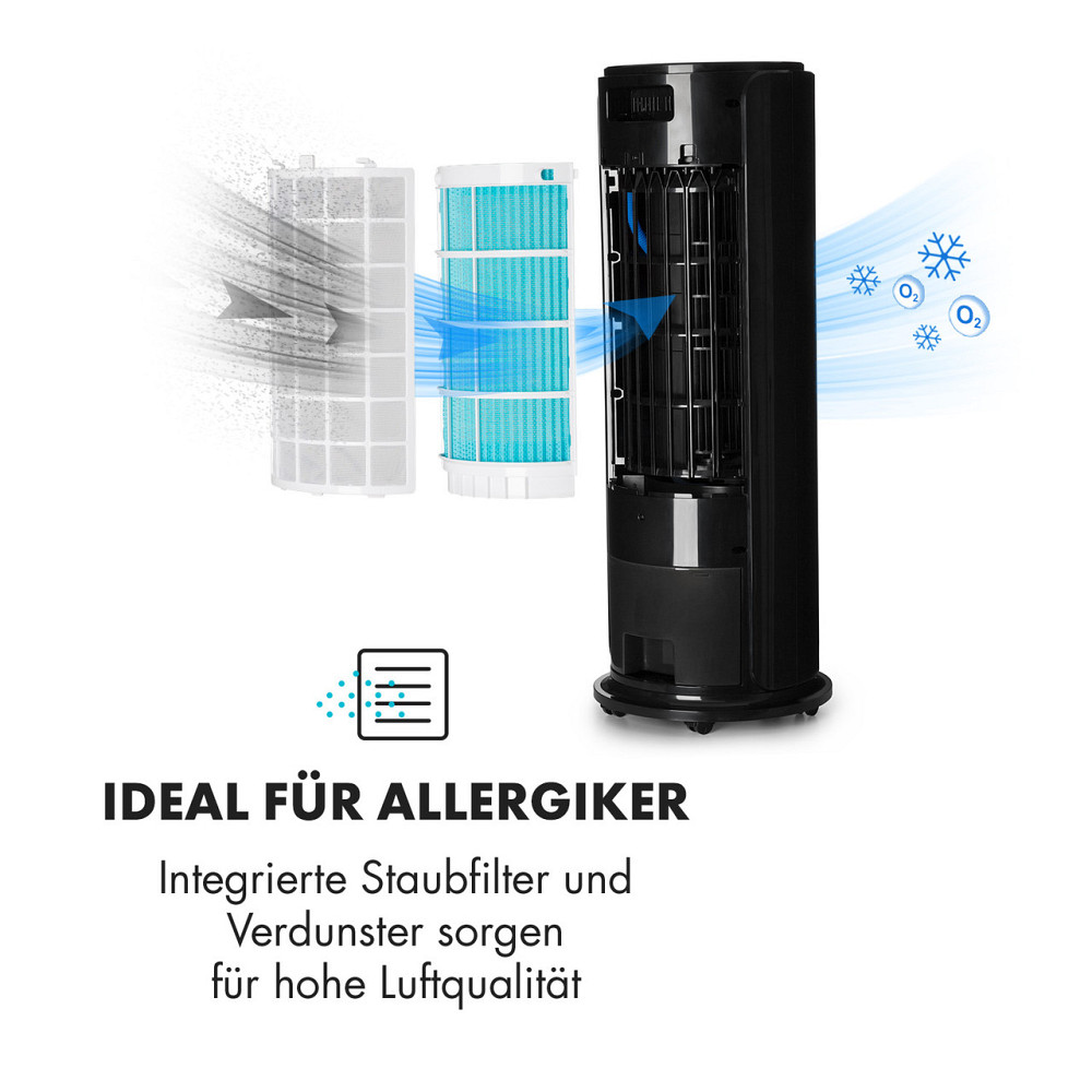 Skyscraper Horizon Air Cooler Fan Humidifier 60 W 486 m3/h 3.5L Tank Black (Німеччина, читати опис) Рівне - фото 7