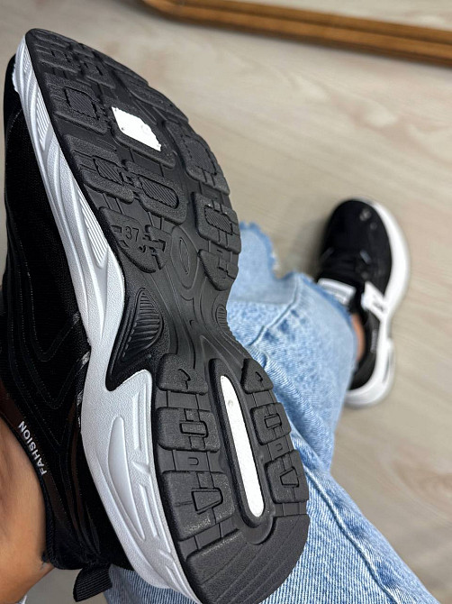 Кроссовки женские Violeta 149-62 на белой подошве текстиль сетка черные, 38, 24 см Киев - изображение 18