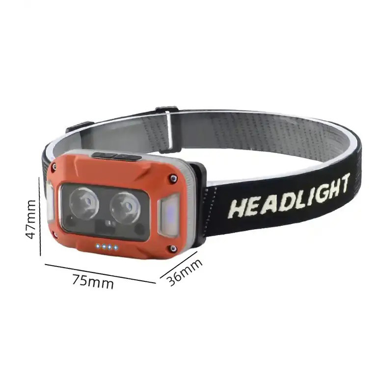 Фонарь налобный аккумуляторный светодиодный с зарядкой WH-0218-XPG(white+yellow)+SMD(red) JV-28 Львов - изображение 9