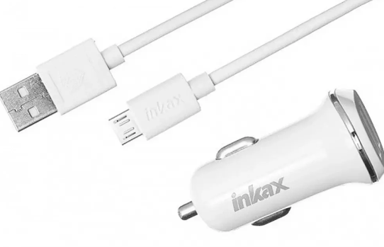 Зарядний пристрій 12В 1,0А USBx2 з кабелем USB - micro USB Inkax CC-13-M Київ