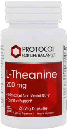 L-теанін Protocol for Life Balance  L-Theanine 200 мг 60 капс Київ