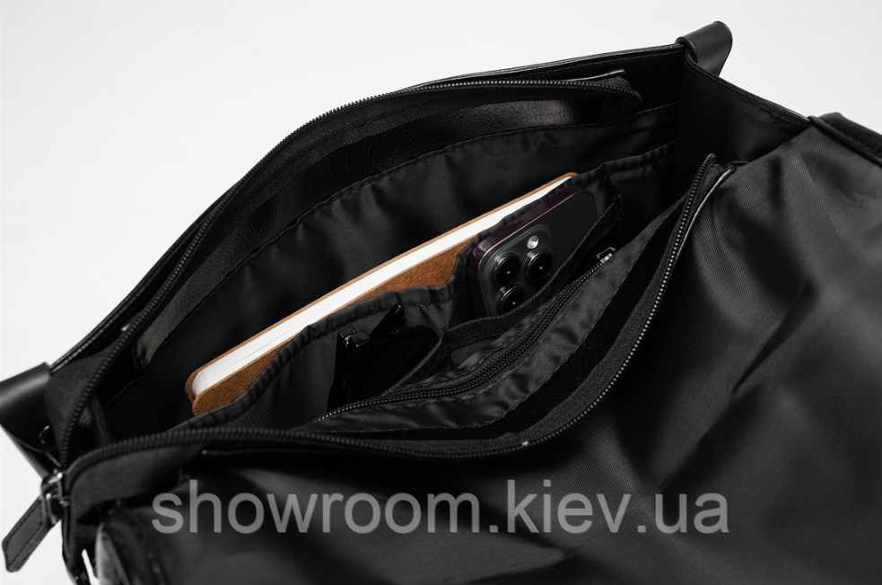 Недорога чоловіча офісна сумка на плече Prestige (4050) Київ - фото 5