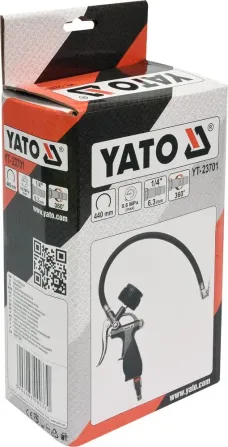 Пневматичний пістолет з манометром YATO YT-23701 Коломия - фото 3