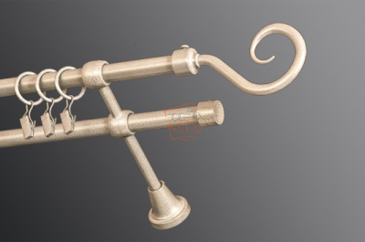 Карниз металевий КМ біле золото Ø 16 мм 2, 1.6 Бровари