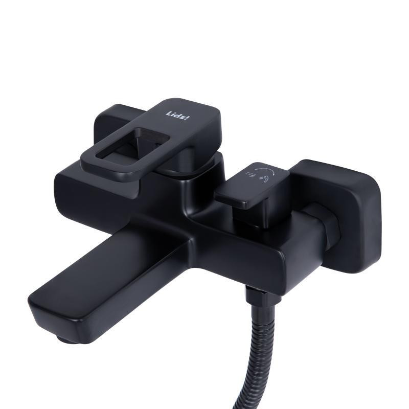 Смеситель для ванны Lidz Wawel 006 c душевым гарнитуром (k35) LDWAW006BLA45393 Black черный Киев - изображение 5