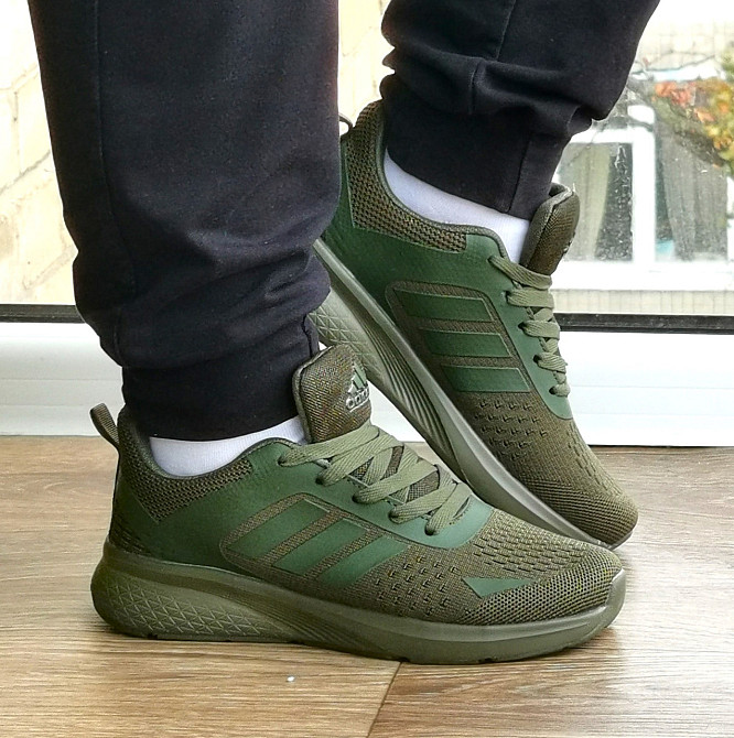 Кросівки Adidas Зелені Адідас BOOST Колір Хакі Жіночі Чоловічі (розміри: 36,37,38,39,40) Дніпро - фото 4