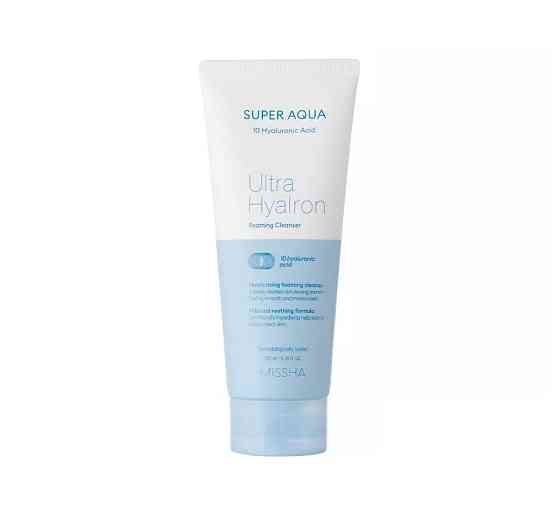 Очищающая пенка для умывания Super Aqua Ultra Hyalron Cleansing Foam Missha 200 мл Киев