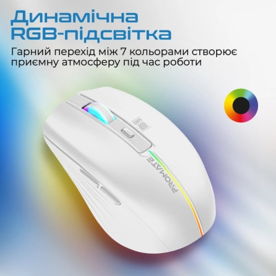 Мышка Promate Kitt Wireless White (kitt.white) Винница - изображение 5
