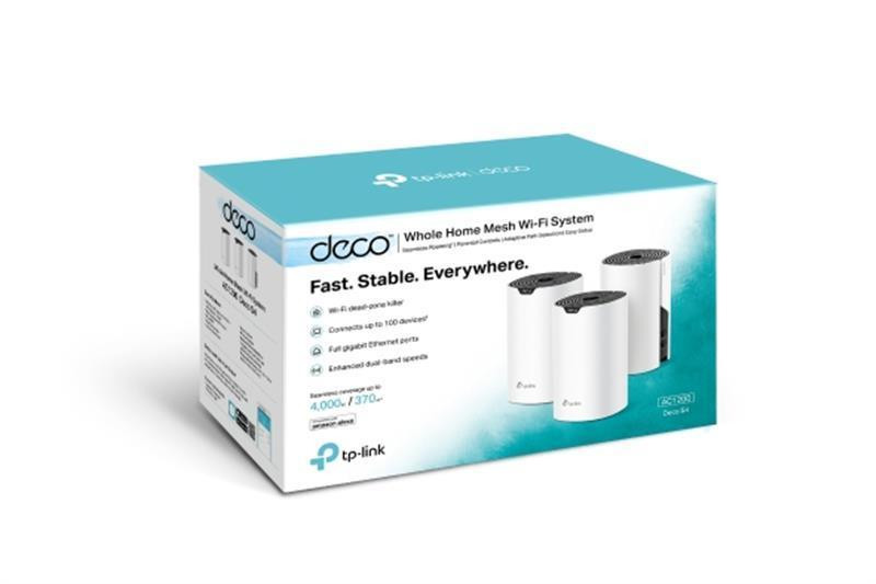 Комплект із трьох Mesh Wi-Fi маршрутизаторів TP-Link Deco S4 (3-pack) white Харьков - изображение 2
