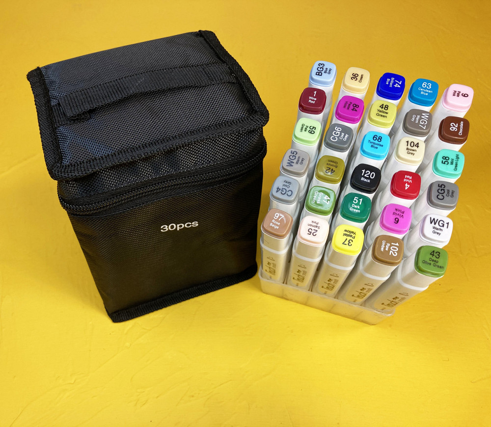 Маркеры TOUCH 30 цветов! Набор качественных двусторонних маркеров для скетчинга на спиртовой основе! Каменец-Подольский - изображение 4