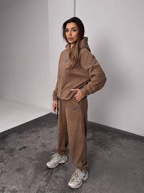 Женский теплый костюм, из флис полара L-XL, Мокко Одесса - изображение 3