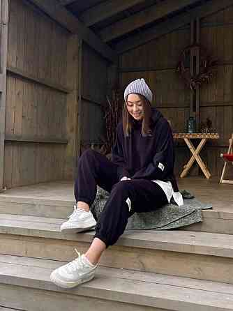 Женский стильный костюм с имитацией футболки, трехнить на флисе Одесса