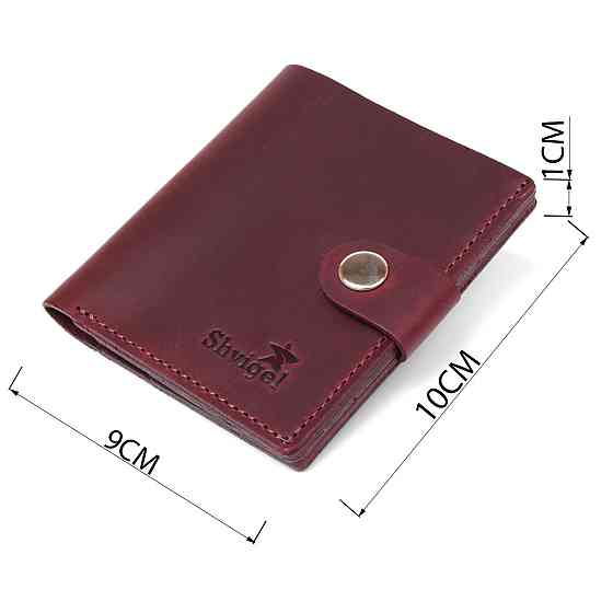 Модное женское винтажное портмоне Shvigel 16499 Бордовый Киев