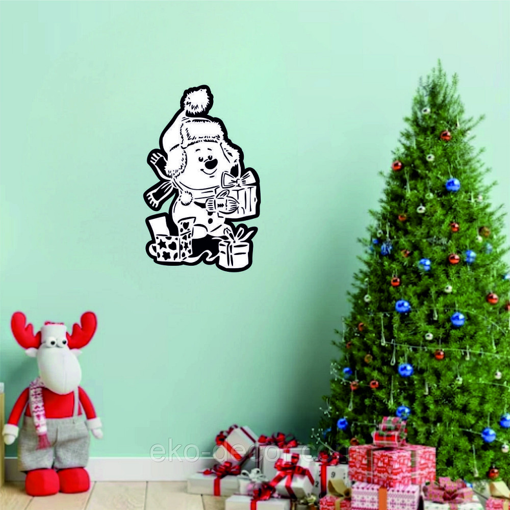 Декоративне настінне Панно «Сніговик», Декор на стену Київ - фото 3