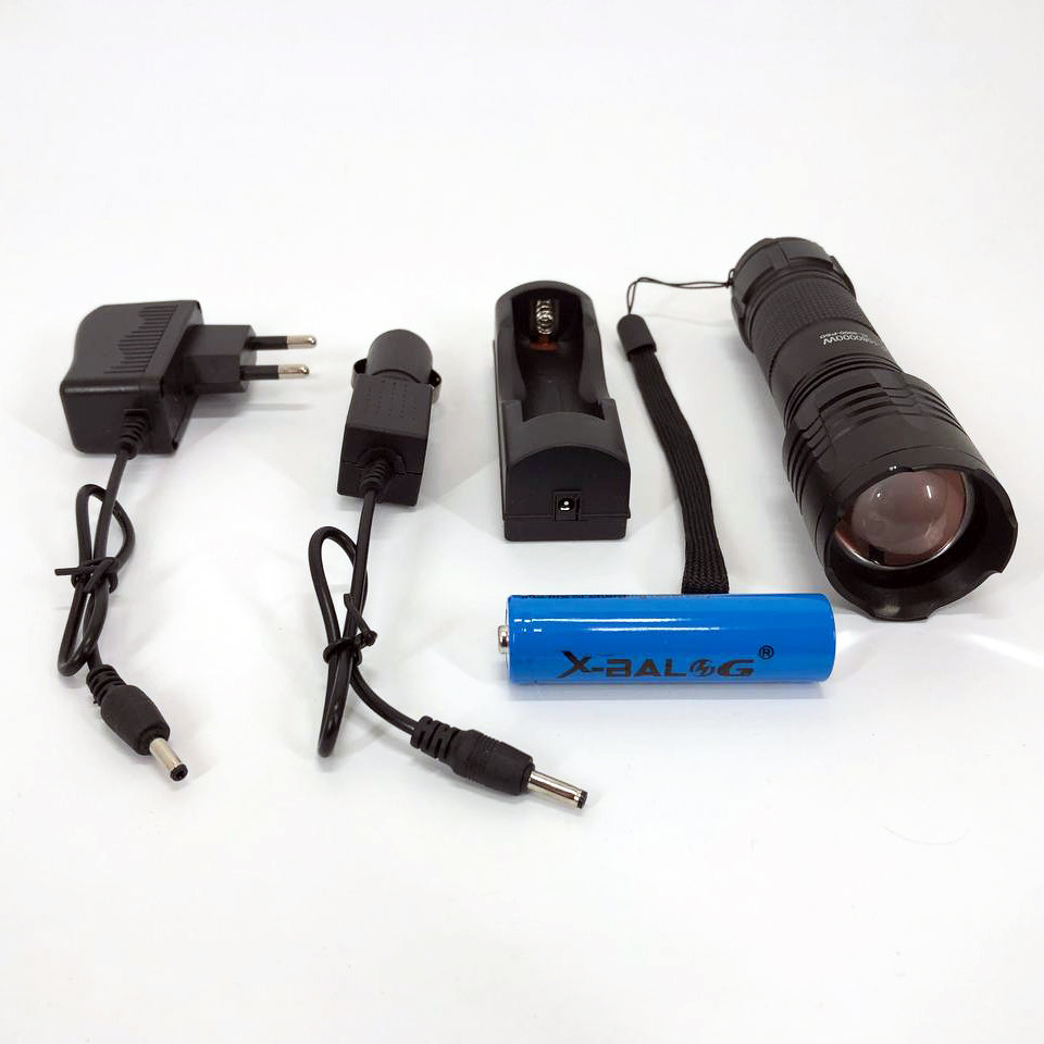 Усиленный ручной фонарик Bailong BL-8900-P50, Ручной фонарь с двумя режимами работы UG-81 Львов - изображение 2