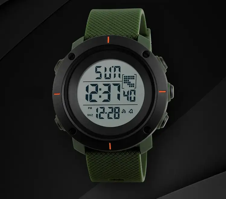 Чоловічий спортивний годинник Skmei 1213 dekker (Зелений) Київ - фото 6