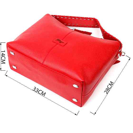 Вмістка жіноча сумка KARYA 20849 шкіряна Червоний Київ