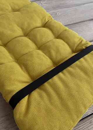 Подушка для стільців (40x120х7 см) подвійна Decorator Соро колір гірчичний 84-108 Київ