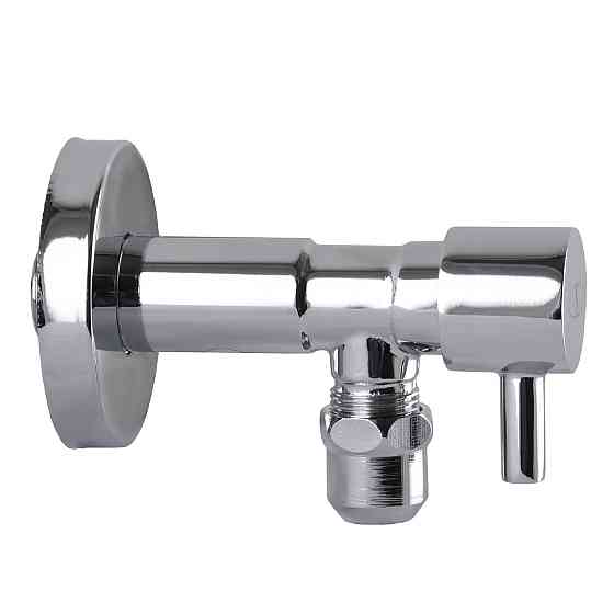 Кран полуоборотный угловой с цангой SOLOMON 1/2″х 3/8″ Lazer 7076 (000002250) Киев