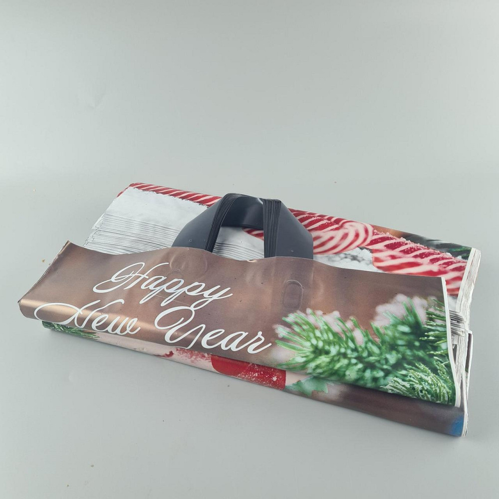 Пакет із петльовою ручкою спр п "БК НГ Подарунок" (38х41) ДПА (50 шт.) Харків - фото 2