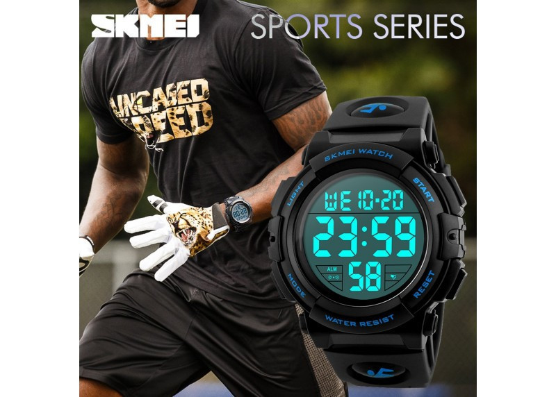Чоловічий спортивний наручний годинник Skmei 1258 Синій Вінниця - фото 3