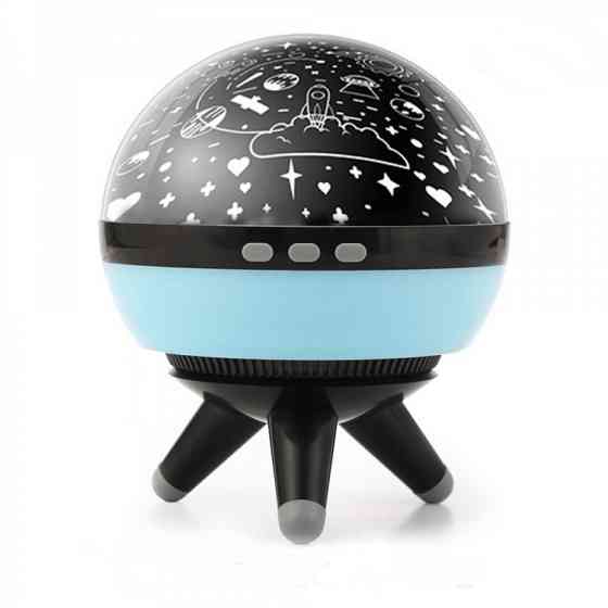 Проектор звездного неба Космический Шар Ракета (Black) Винница