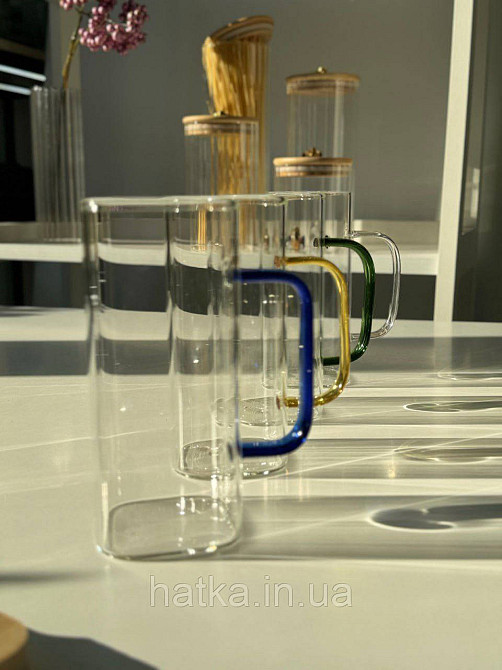 Кухоль чашка Olens "Чайний майстер" 350 мл 8030-276 прозора ручка Київ - фото 5