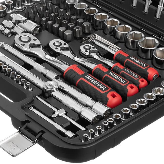 Набір інструментів INTERTOOL 1/2 "& 3/8" & 1/4 ", 171од., Cr-V STORM - для щоденного використання Львів - фото 3