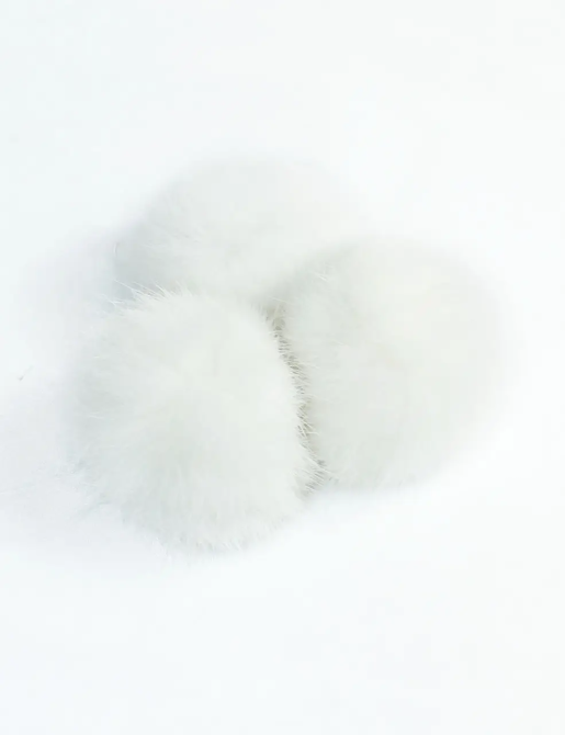 Помпони на шапку з натурального хутра кролика 8-10см Харків - фото 1