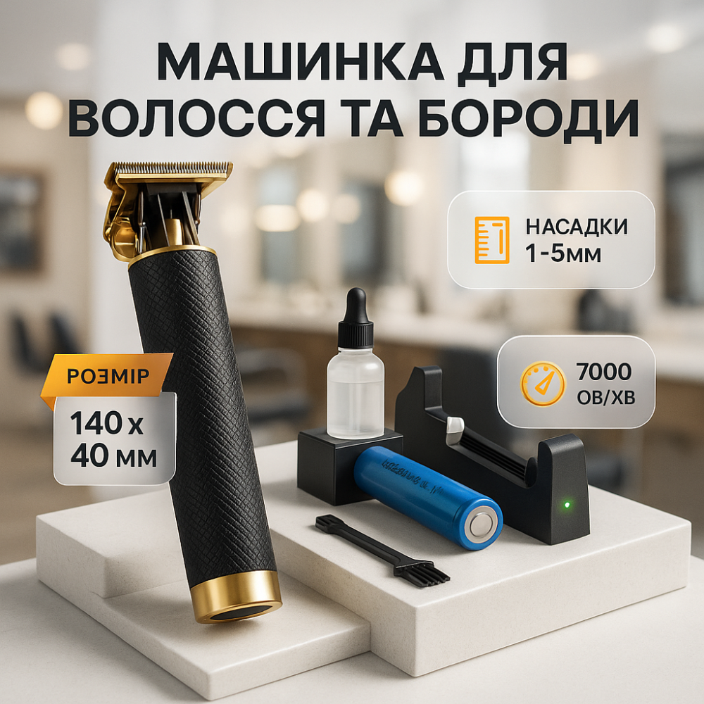 Беспроводной триммер для стрижки и бритья T9 Хорошие машинки для стрижки волос дома SM-17 Львов - изображение 11