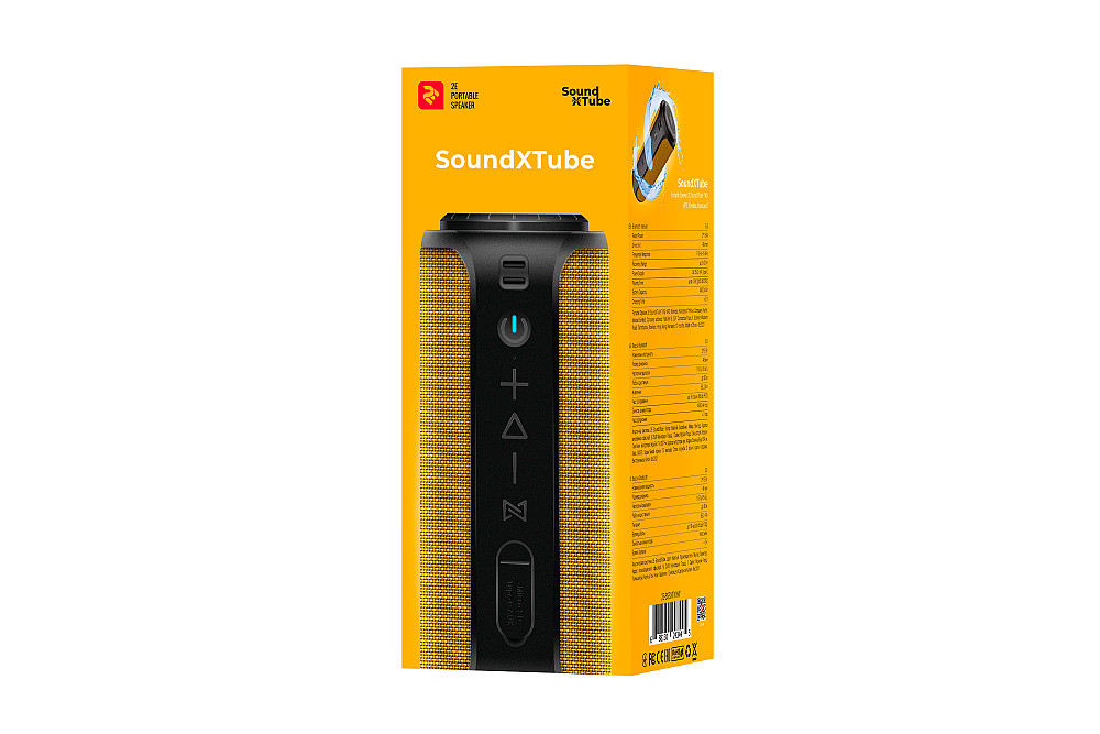 Акустична система 2E SoundXTube TWS, MP3, Wireless, Waterproof Yellow Київ - фото 9