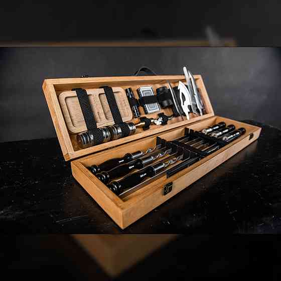 Шампури подарункові набір бокс для пікніка гриля та барбекю Оригінальні Віп подарунки на день народження татові, хлопцю, Тернопіль