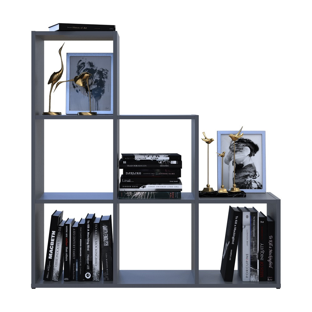 Стелаж Doros Степ 3х3 Графіт відкритий 102.6х28.8х106.1 DRS-011764 (41516162) Львів - фото 3