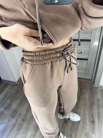 Жіночий костюм утеплений: кофта та штани тринитка на флісі + хутро Моко, 54/56 Одеса