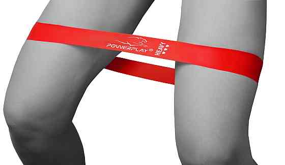 Резинка для фітнесу PowerPlay 4114 Mini Power Band 1.2мм. Heavy Червона (12-15кг) Київ